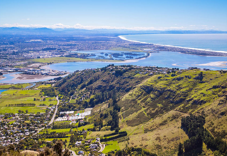 Christchurch over view shot